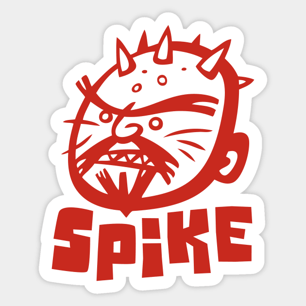 Spike Sticker by Jon Kelly Green Shop